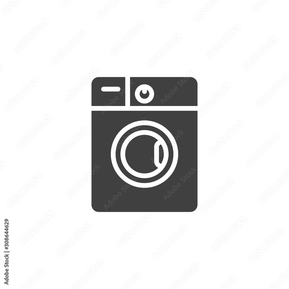 Washer machine vector icon. filled flat sign for mobile concept and web design. Washing Machine glyph icon. Symbol, logo illustration. Vector graphics Washer machine vector icon. filled flat sign for mobile concept and web design. Washing Machine glyph icon. Symbol, logo illustration. Vector graphics