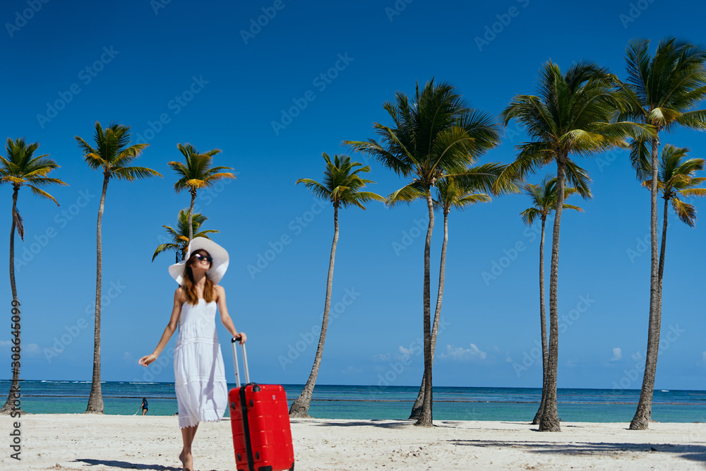young woman on the beach young woman on the beach