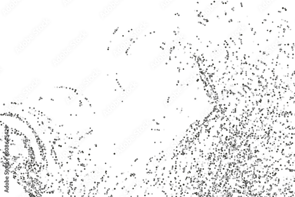 Fototapeta premium Srebrna końcówka konfetti.