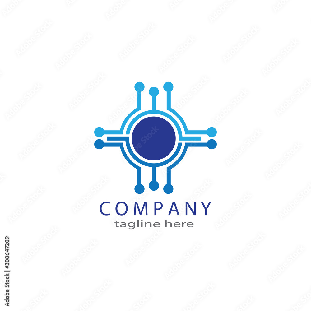 circuit logo technology vector template circuit logo technology vector template