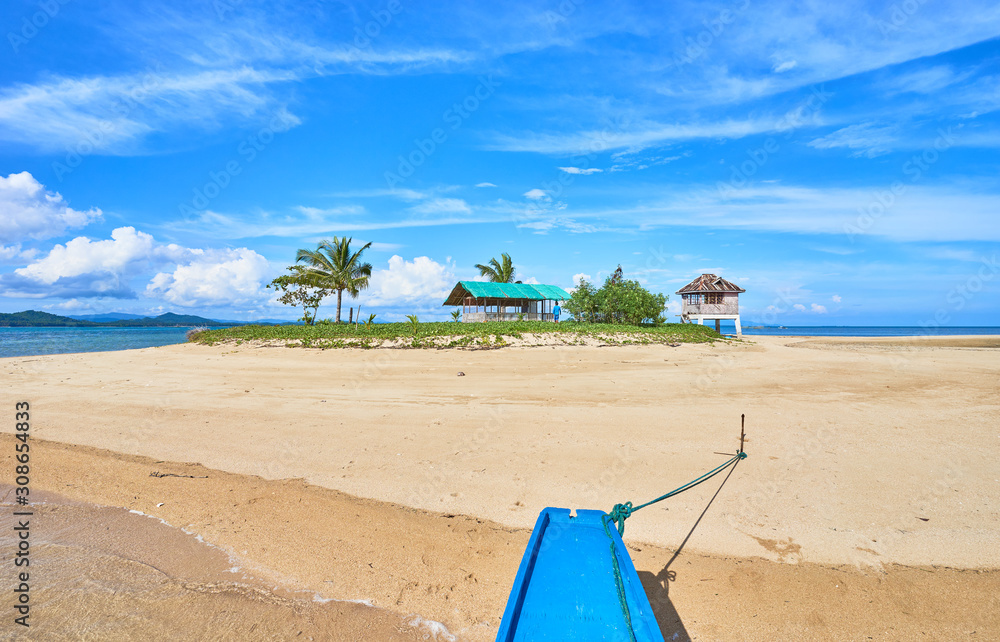 Tiny exotic Island with mini resort in the east part of Palawan - Philippines. Coab Island Tiny exotic Island with mini resort in the east part of Palawan - Philippines. Coab Island