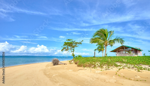 Tiny exotic Island with mini resort in the east part of Palawan - Philippines. Coab Island © marako85
