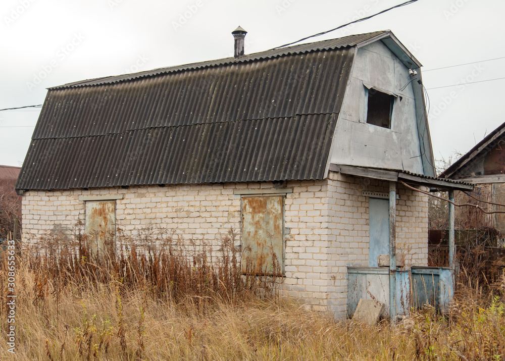 Old collapsing house in the country Old collapsing house in the country