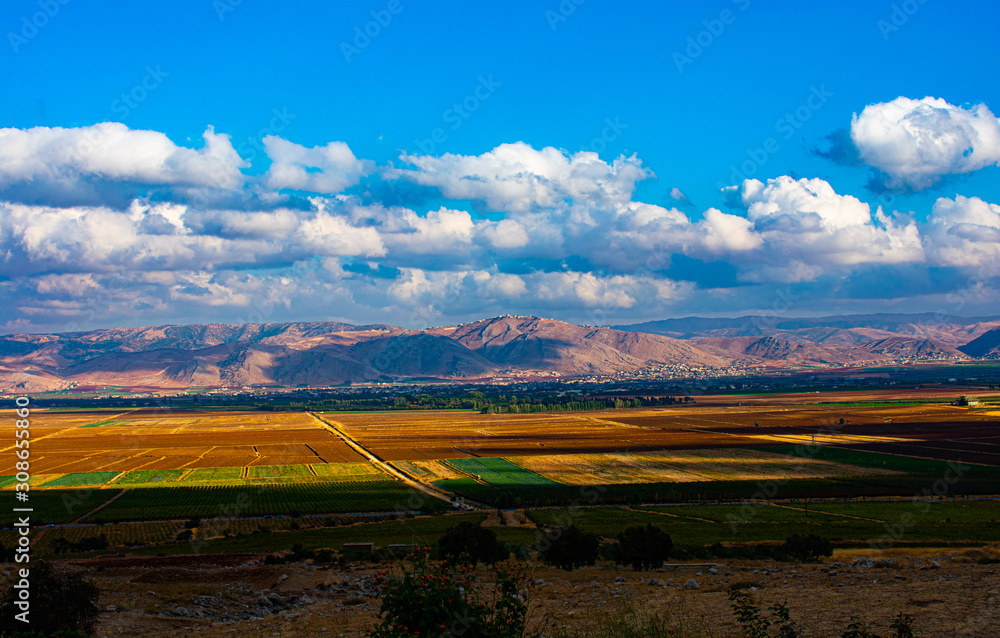 Bekaa valley Lebanon panoramic view