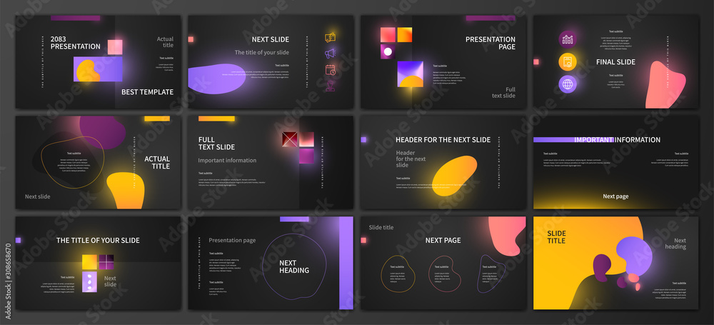 Presentation template design Presentation template design