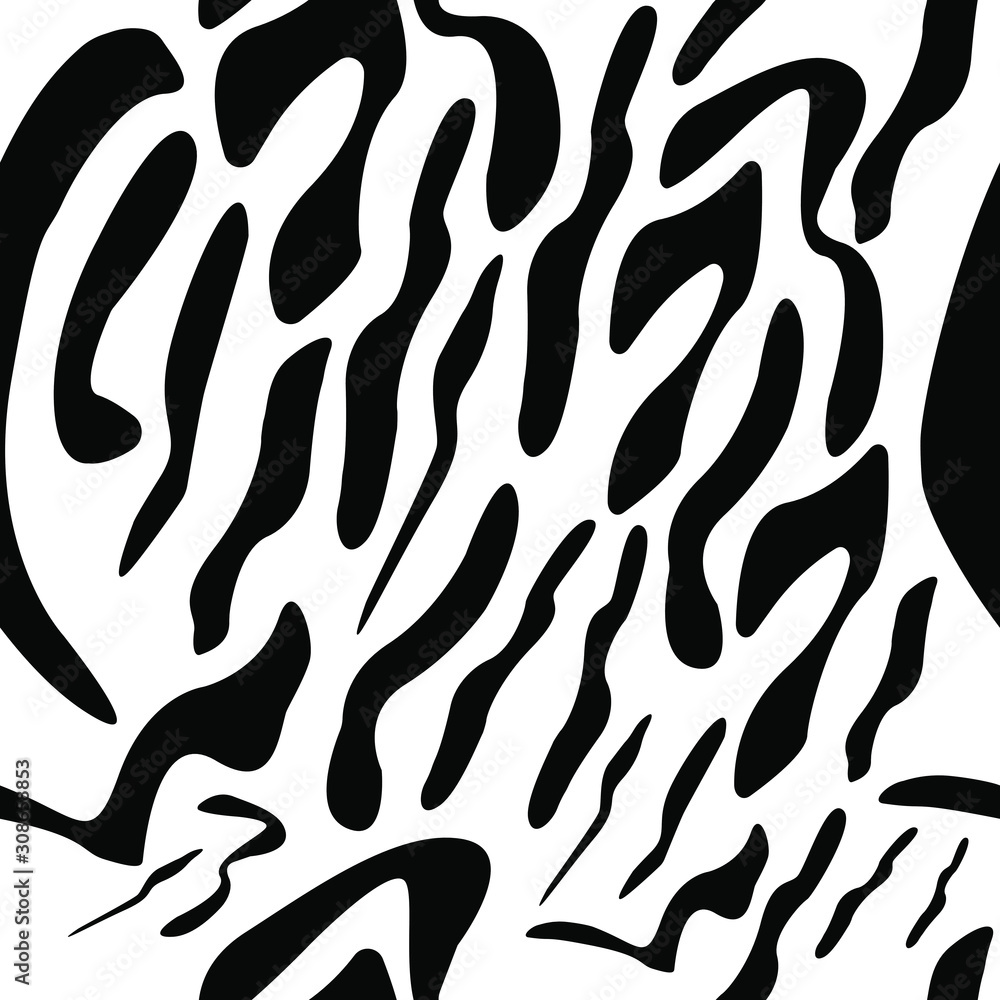 Zebra. The skin of a zebra. Texture. Drawn by hand. Vector illustration for design. Zebra. The skin of a zebra. Texture. Drawn by hand. Vector illustration for design.