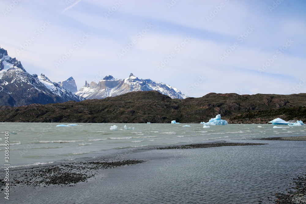 Lago Grey  im Nationalpark Torres del Paine in Patagonien. Chile