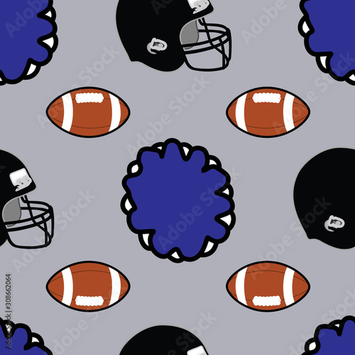 Football Vector Background Pattern