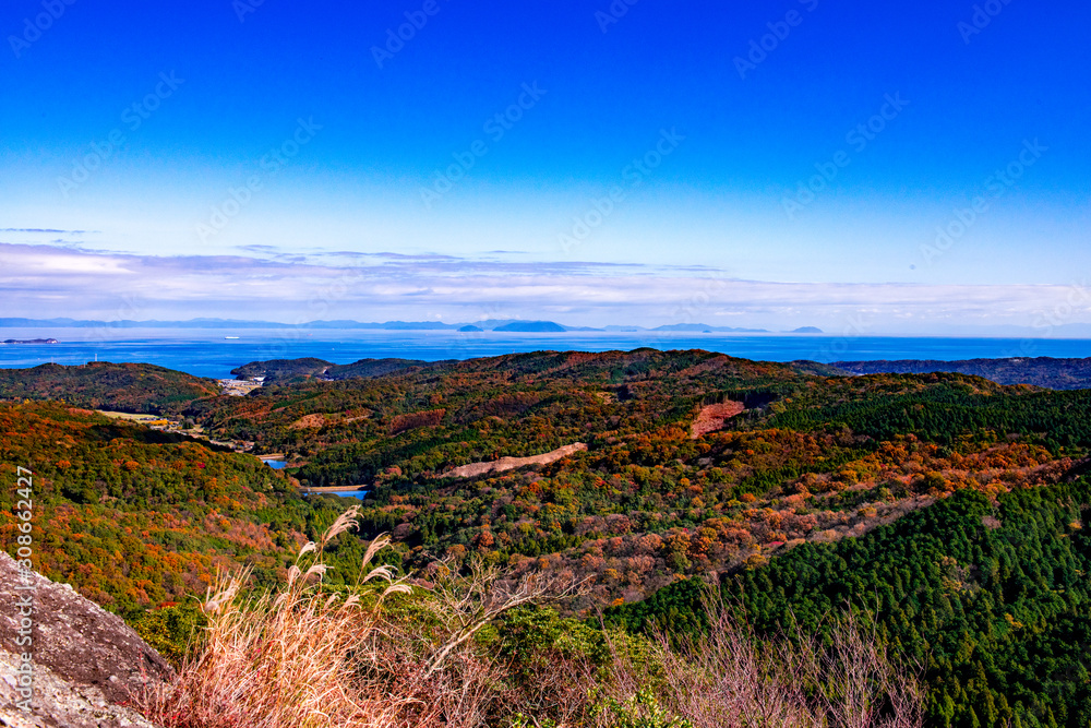 Naklejka premium 国見町千燈