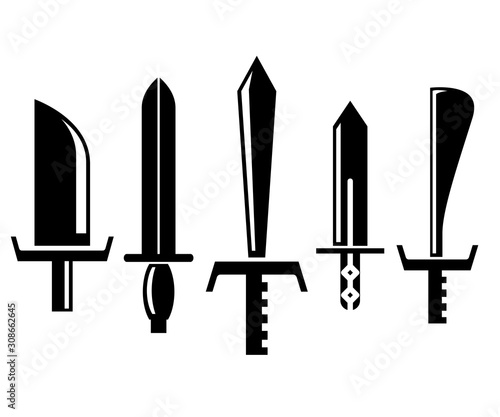 sword and rapier vector illustration