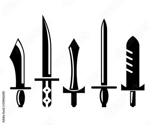sword and rapier vector illustration