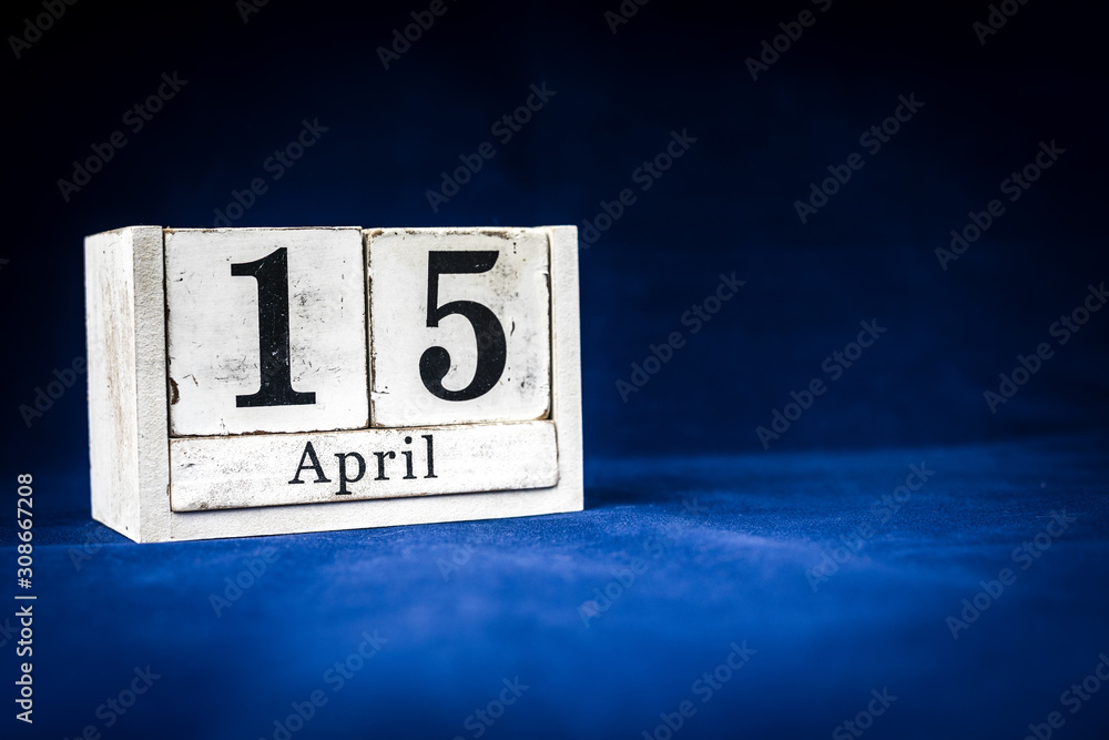 Poster April 15th, Fifteenth of April, Day 15 of month April ...