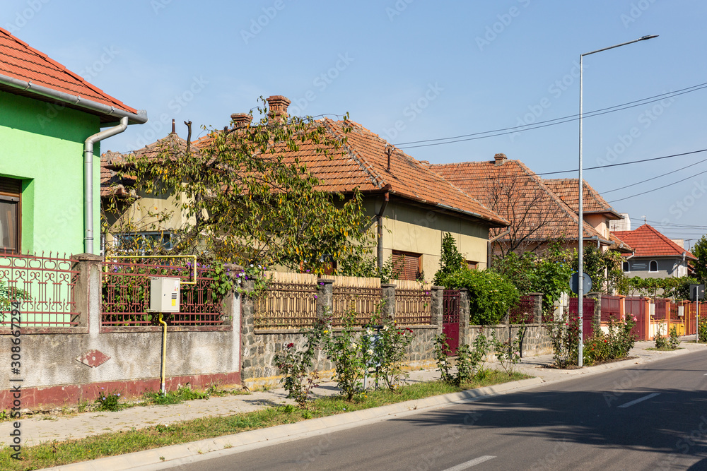 typische Dorfstraße in Rumänien