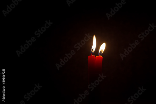 2 red candle present we will be together forever.