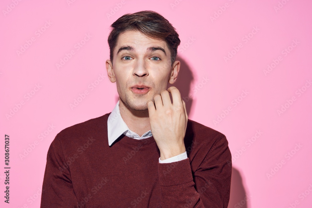 portrait of a young man isolated on white background portrait of a young man isolated on white background
