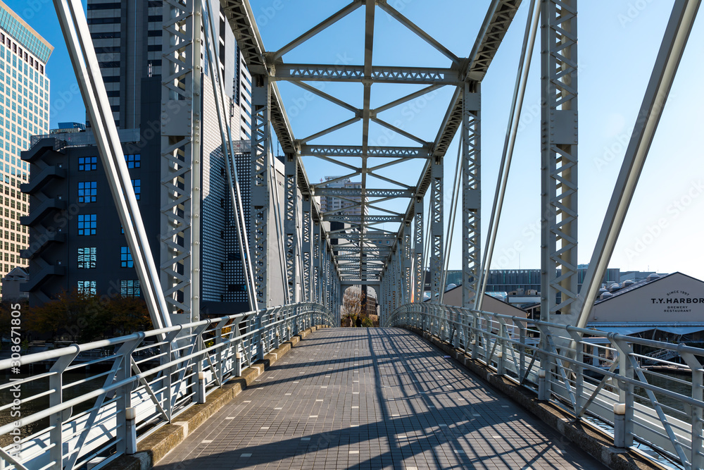 Obraz premium (東京都ｰ都市風景)青空の下のウォーターフロント風景８