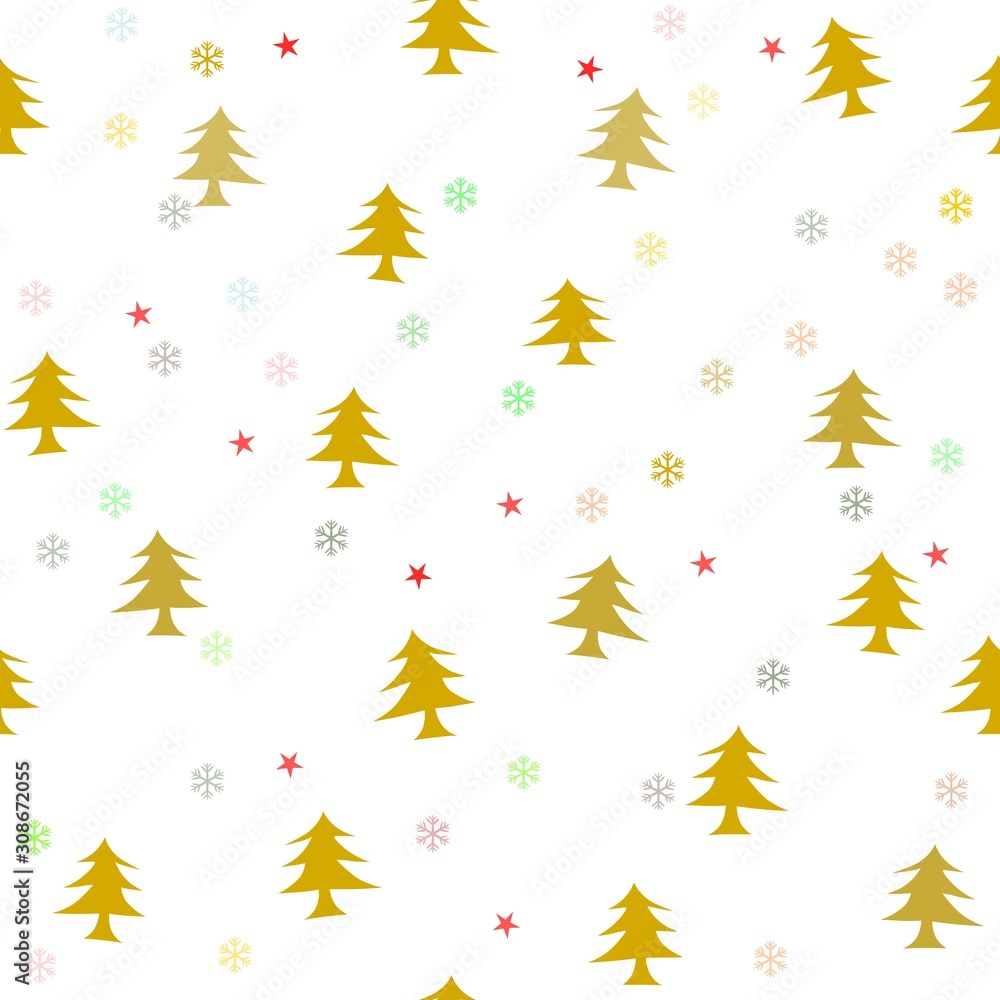 winter trees seamless pattern vector drawing winter trees seamless pattern vector drawing