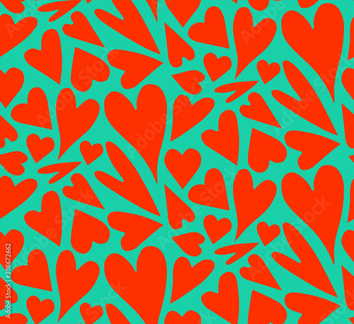 Pattern with hearts. background Valentine's Day	