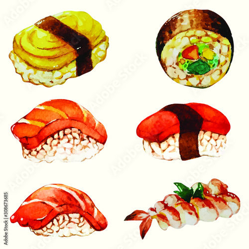 set of food
