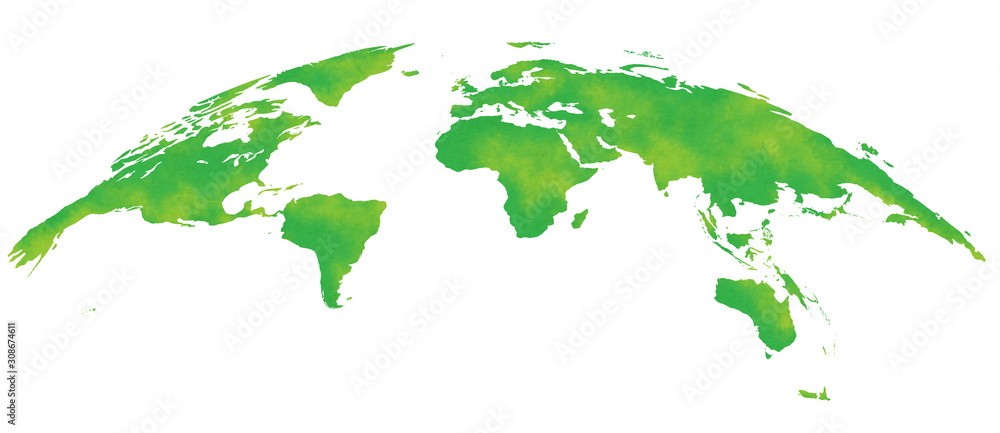 水彩風 世界地図 緑 ヨーロッパ中心 Stock Illustration Adobe Stock 水彩風 世界地図 緑 ヨーロッパ中心 Stock Illustration Adobe Stock
