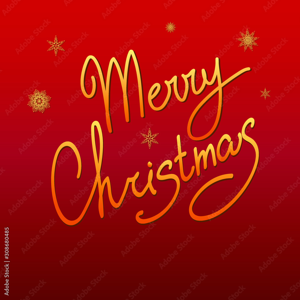 Merry Christmas lettering design. Vector illustration EPS 10 Merry Christmas lettering design. Vector illustration EPS 10