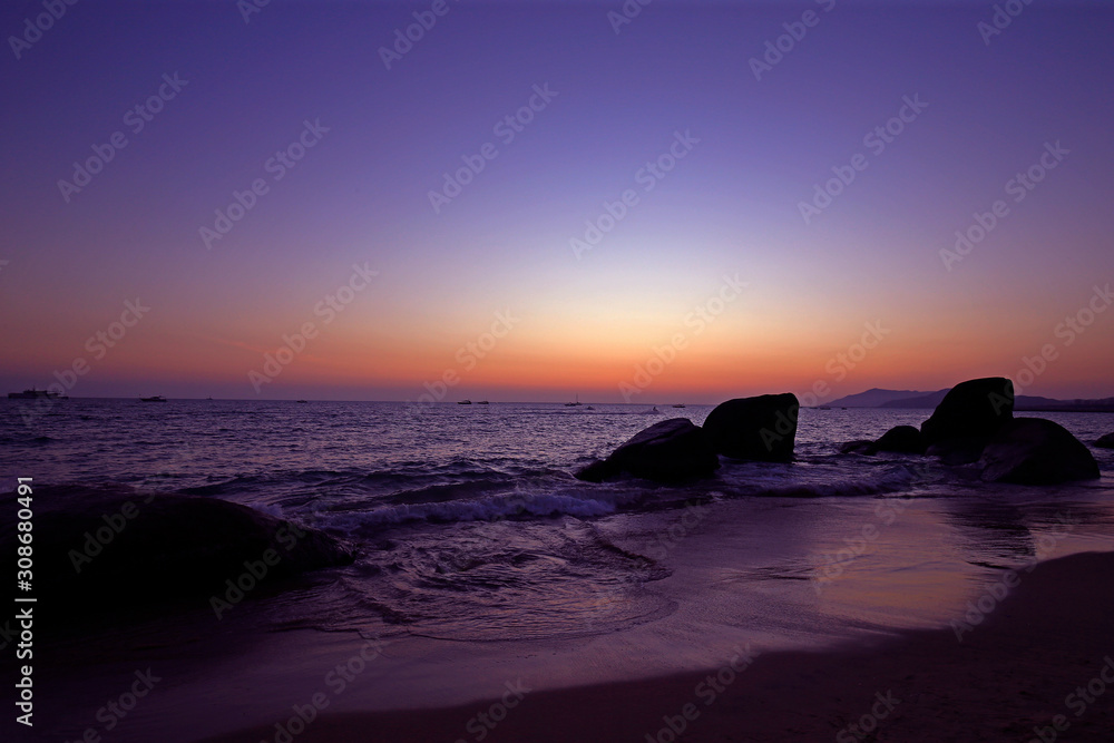 Sunrise on the sea, morning by the sea Sunrise on the sea, morning by the sea