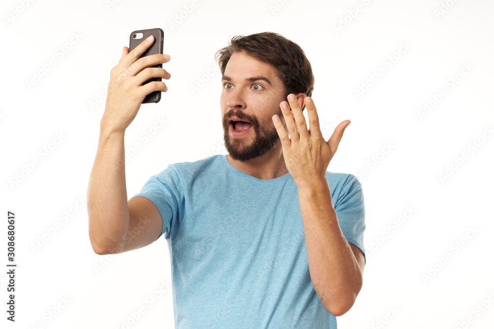 young man on the phone young man on the phone
