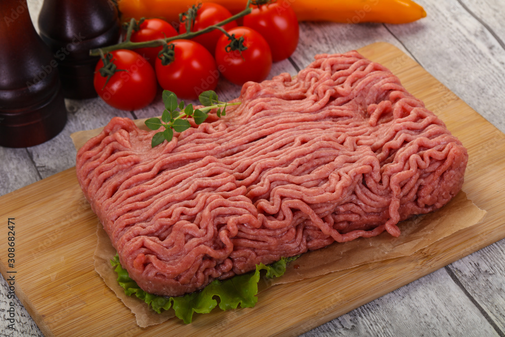Raw turkey minced meat Raw turkey minced meat
