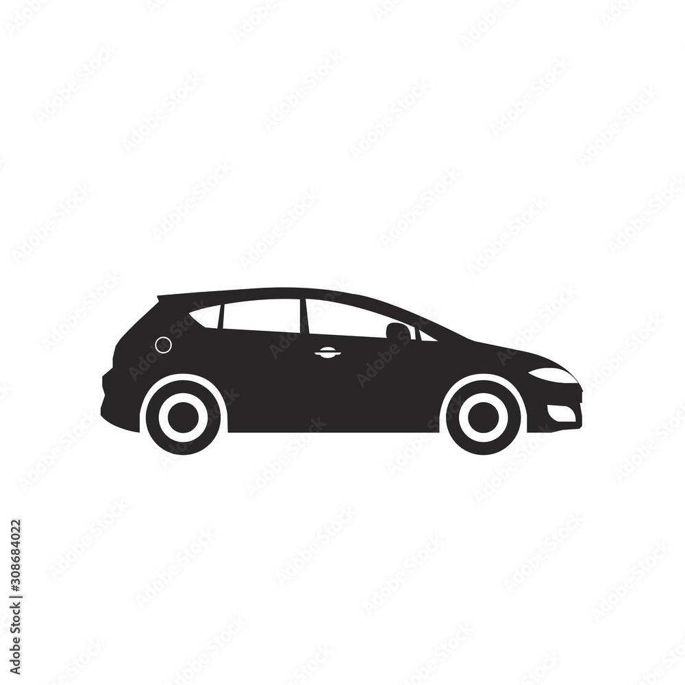 car sign icon isolated on white background illustration vector