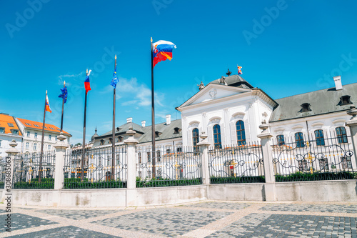 Canvas Print Grassalkovich Palace, residence of the president in Bratislava, Slovakia