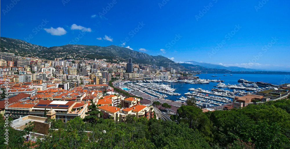 Monaco / Monaco 06.15.2012. Panoramic View of the Principality of Monaco
