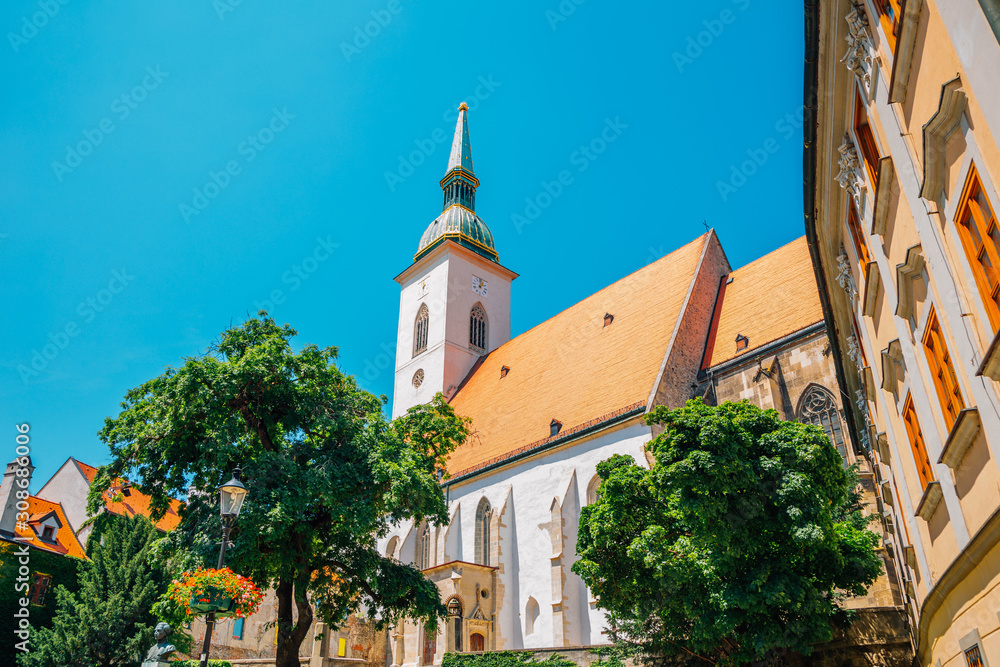 St. Martin's Cathedral at old town in Bratislava, Slovakia