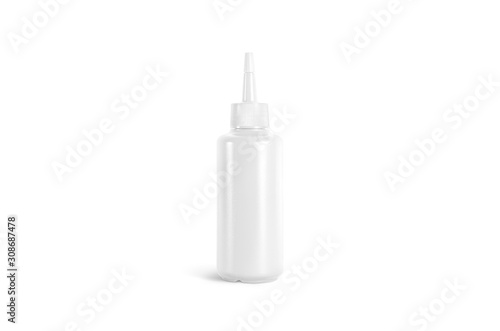 Принти на полотні Blank white squeeze sauce bottle mockup, front view