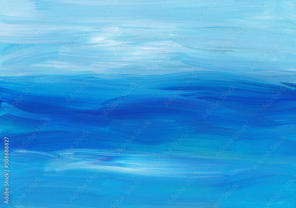 Abstract oil painting background texture. Blue and white brush strokes on paper. Beautiful soft water overlay. Abstract oil painting background texture. Blue and white brush strokes on paper. Beautiful soft water overlay.