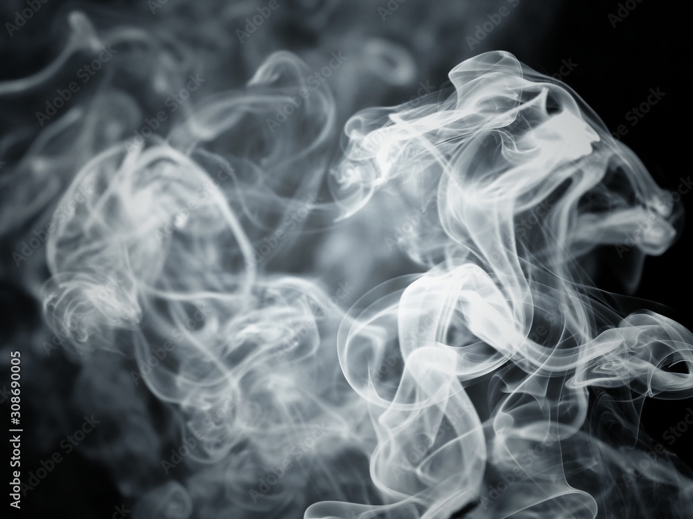 Fototapeta premium abstract smoke on black background