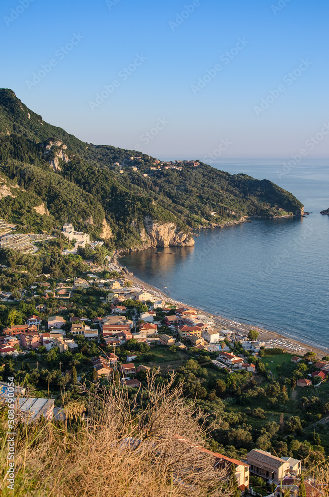 Agios Gordios beach in Corfu, Greece