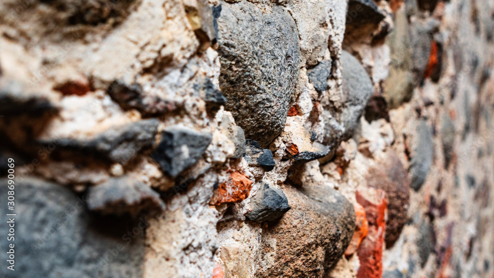 Old Stone Wall Background of a medieval Castle. Old Stone Wall Background of a medieval Castle.