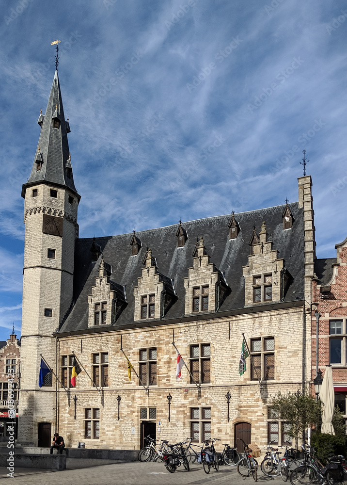 Vleeshuis building (Butcher's Hall), in Dendermonde, Belgium