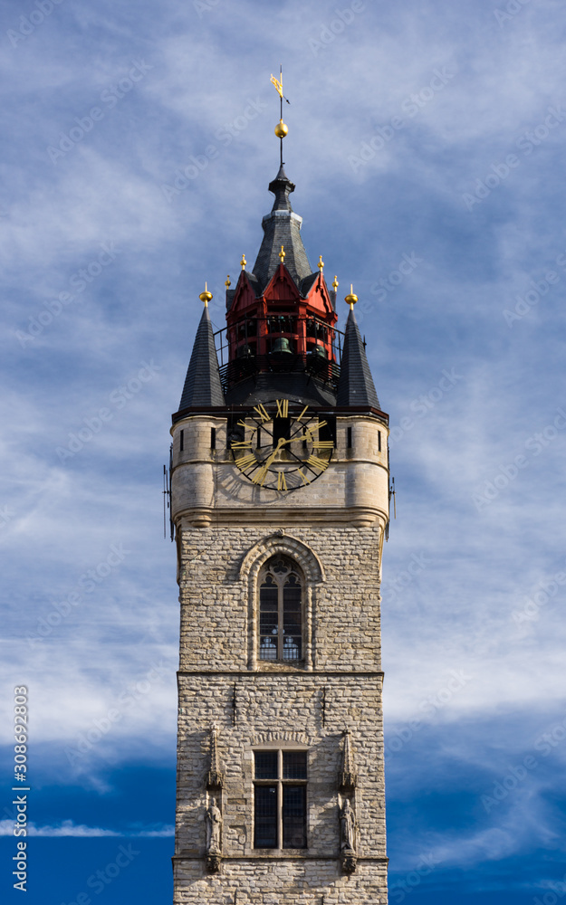 Obraz premium Belfry tower of Dendermonde, Belgium