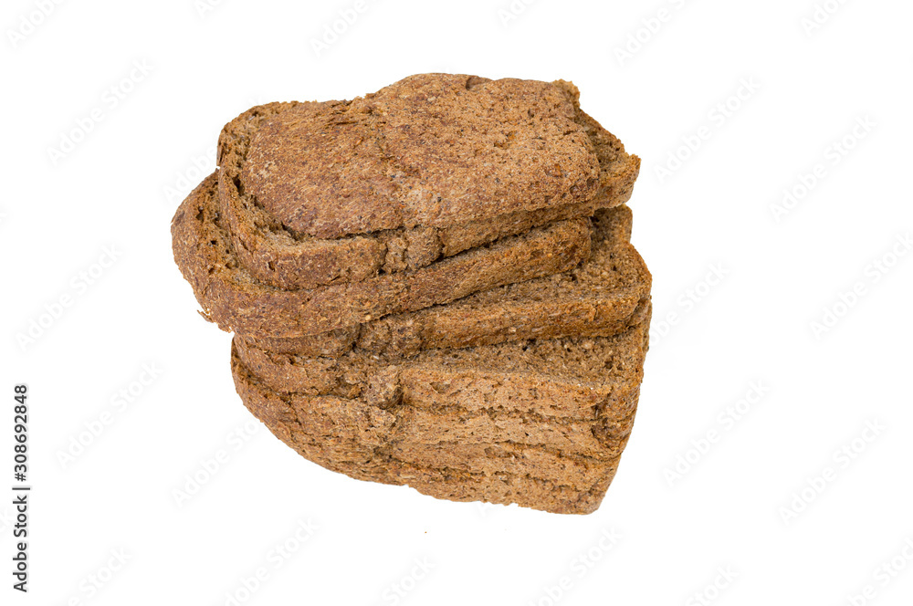 yeast-free bread isolated on white background yeast-free bread isolated on white background
