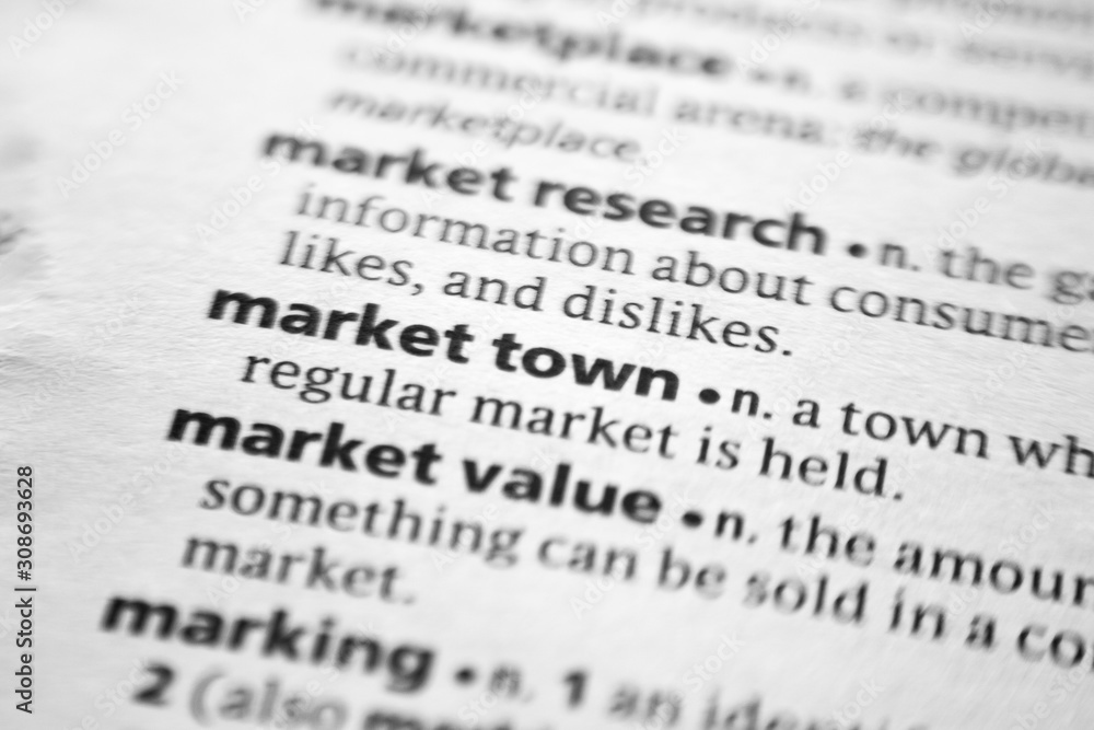 Word or phrase Market town in a dictionary. Word or phrase Market town in a dictionary.