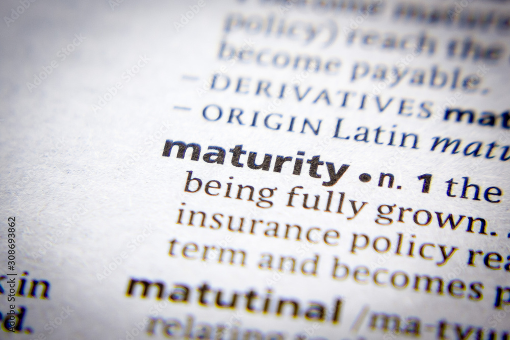 Word or phrase Maturity in a dictionary. Word or phrase Maturity in a dictionary.