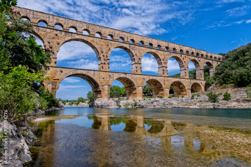 Aqueduct of Pont du Gard, Remoulins. Provence France