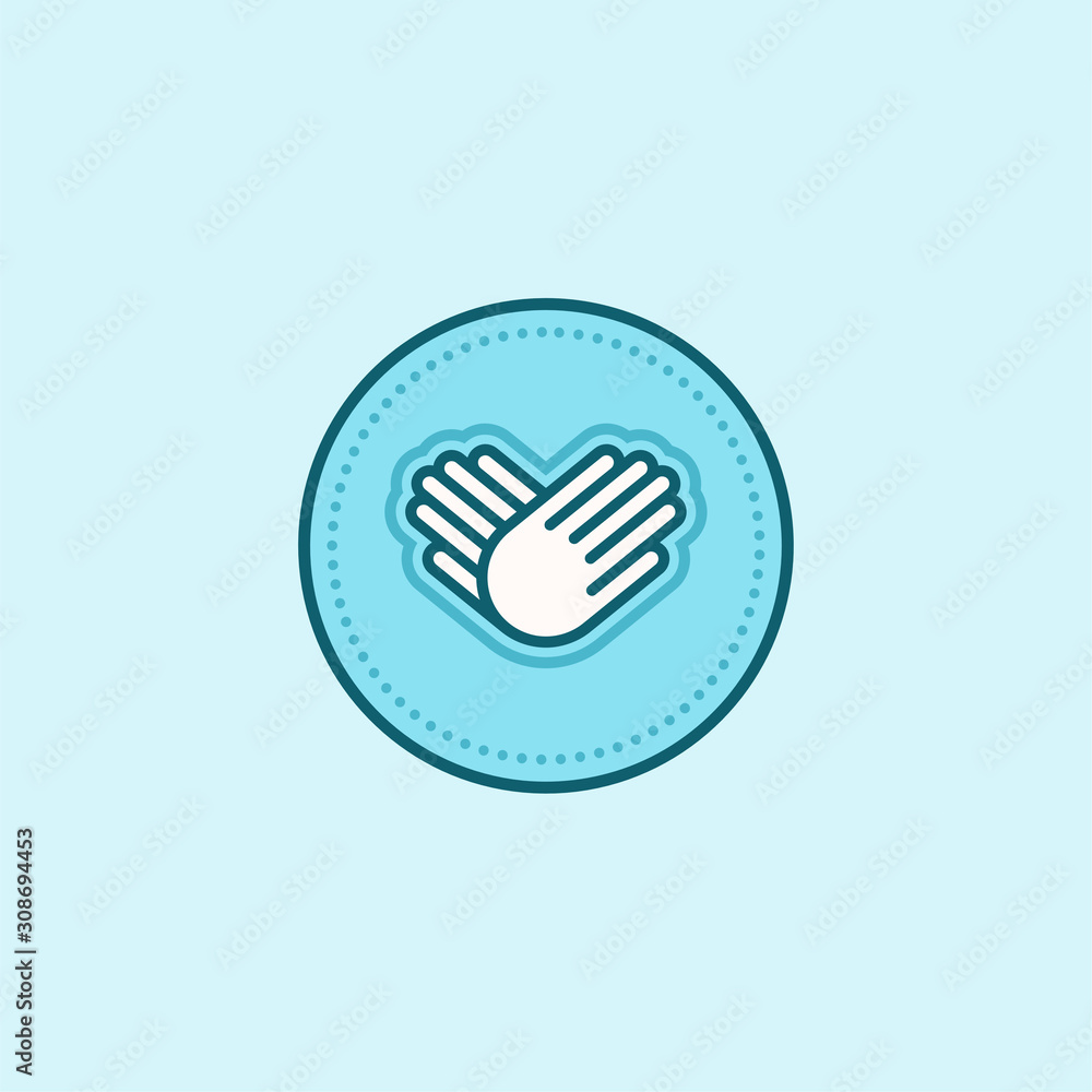 Vector Fair Trade Icon Hands Vector Fair Trade Icon Hands