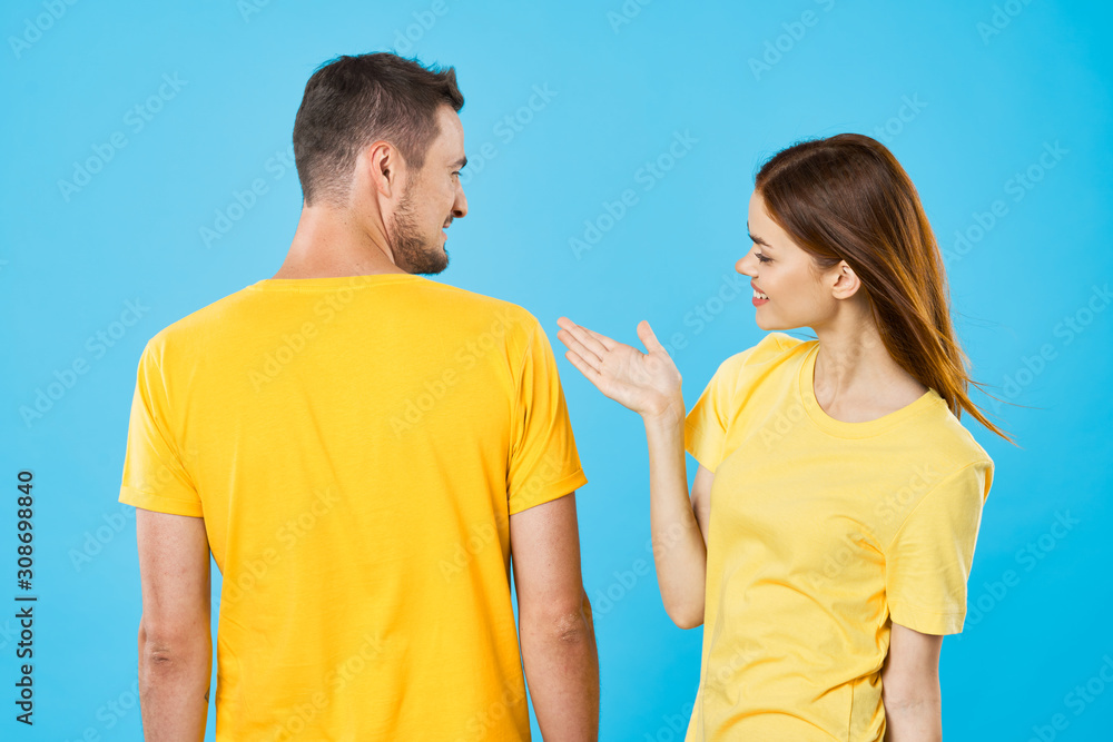 Fototapeta premium cheerful young couple