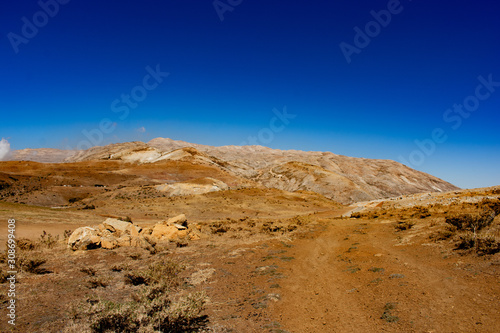 Sannine mountain in Lebanon panoramic view over the landscape photo