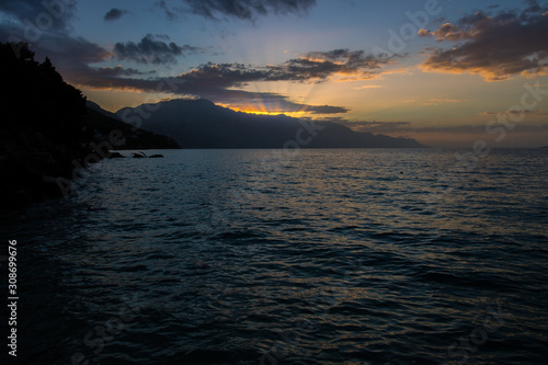 Amazing sunrise on the beach