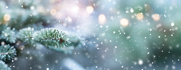 Natural winter scenery