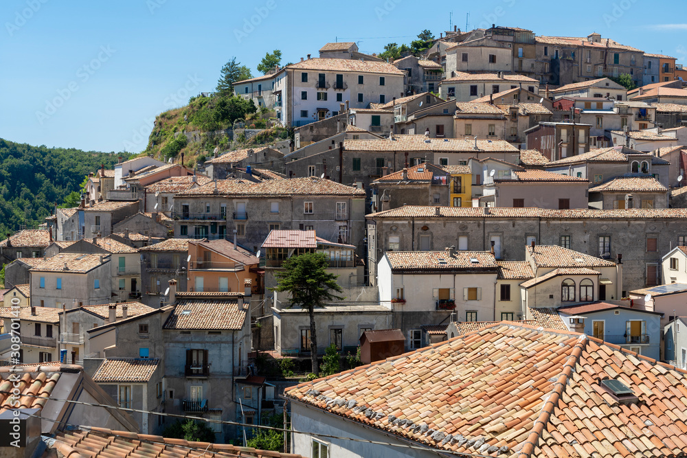 Panoramic view of Mormanno, Calabria