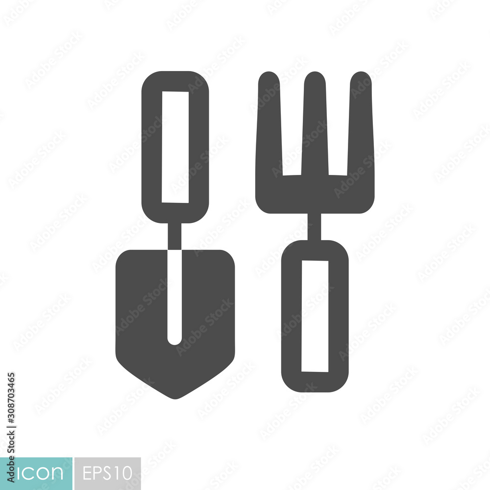 Fototapeta premium Garden tool flat vector icon